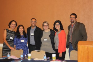 From left to right: Miroslava Chávez-Garcia, Catherine Ceniza Choy, Nayan Shah, Alexandra Minna Stern, Natalia Molina, and Raúl Ramos.
